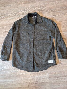 Anian Relaxed Modern Melton Wool Shirt
